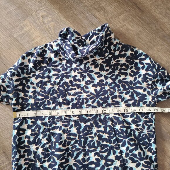 Nic & Zoe US Women's Size PP 100% Cotton Mock Neck Sweatshirt Floral Casual - Picture 10 of 10